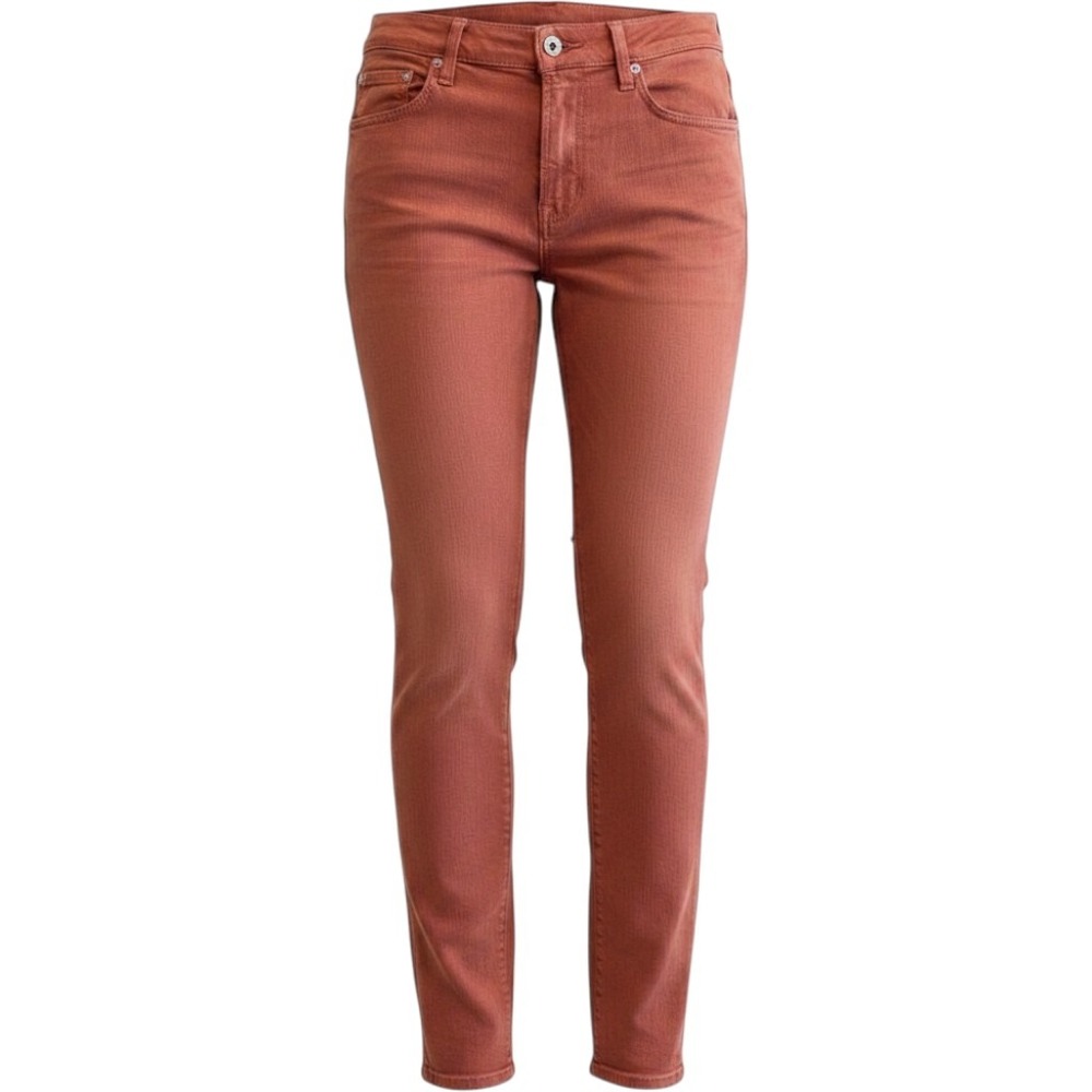 7 For All Mankind Slimmy Jeans Women 28 Rust Luxe Performance ATA511375A